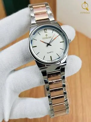 Fitross Two-Tone Stainless Steel Quartz Watch – Elegant Men’s Wristwatch